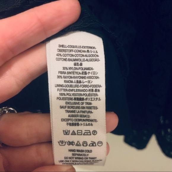 Free People Black Lace Dress with POCKETS - Picture 7 of 7